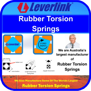 Rubber Torsional Springs Rubber Torsional Springs