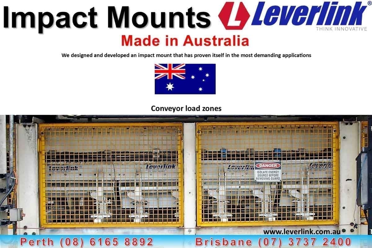 Dynamic impact beds Impact mounts conveyor LEVERLINK Conveyor protection. Impact zone damage. Conveyor impact mounts