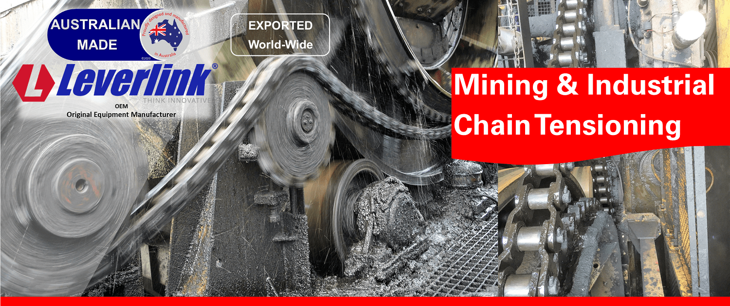 LEVERLINK Chain Tensioners. Large chain drives. Mining and Heavy Industry