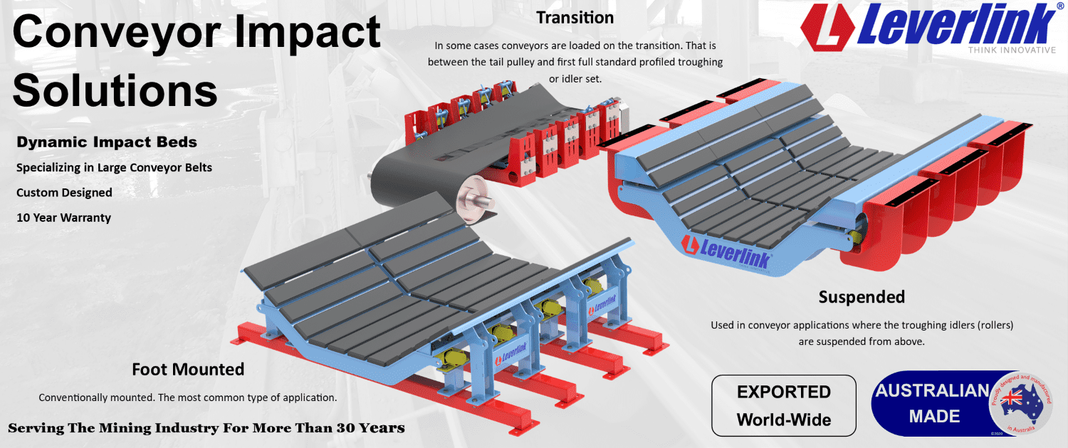 LEVERLINK Dynamic Impact Beds and Tables for all conveyors applications