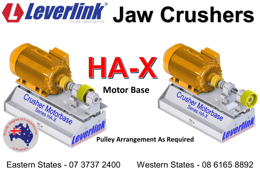 LEVERLINK-Jaw-Crusher-Motor-Base-Model-HAX-Mining-Quarry-Western Australia-Port-Headland-Iron-Ore-Stored-Energy-Self-Tensioning-Auto-Tensioning-Belt-Tensioner-2