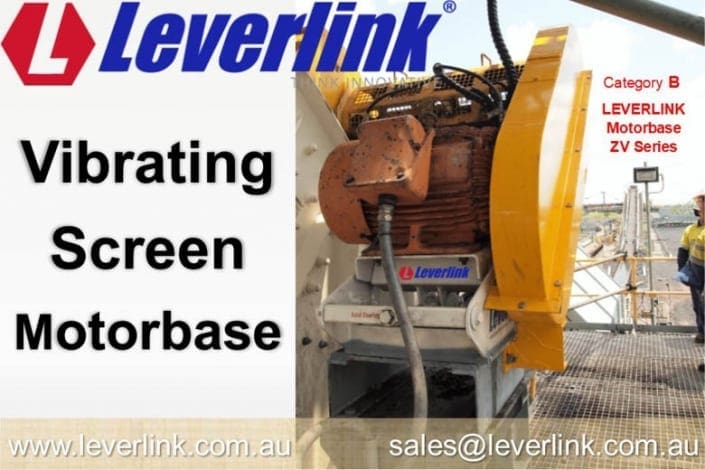 LEVERLINK-motorbase-on-vibrating-screen-Self-tensioning-or-self-adjusting-ZV-motor-base-1