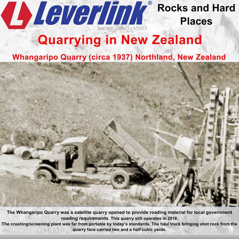 Leverlink quarry history, Leverlink quarry experience. Quarrying history