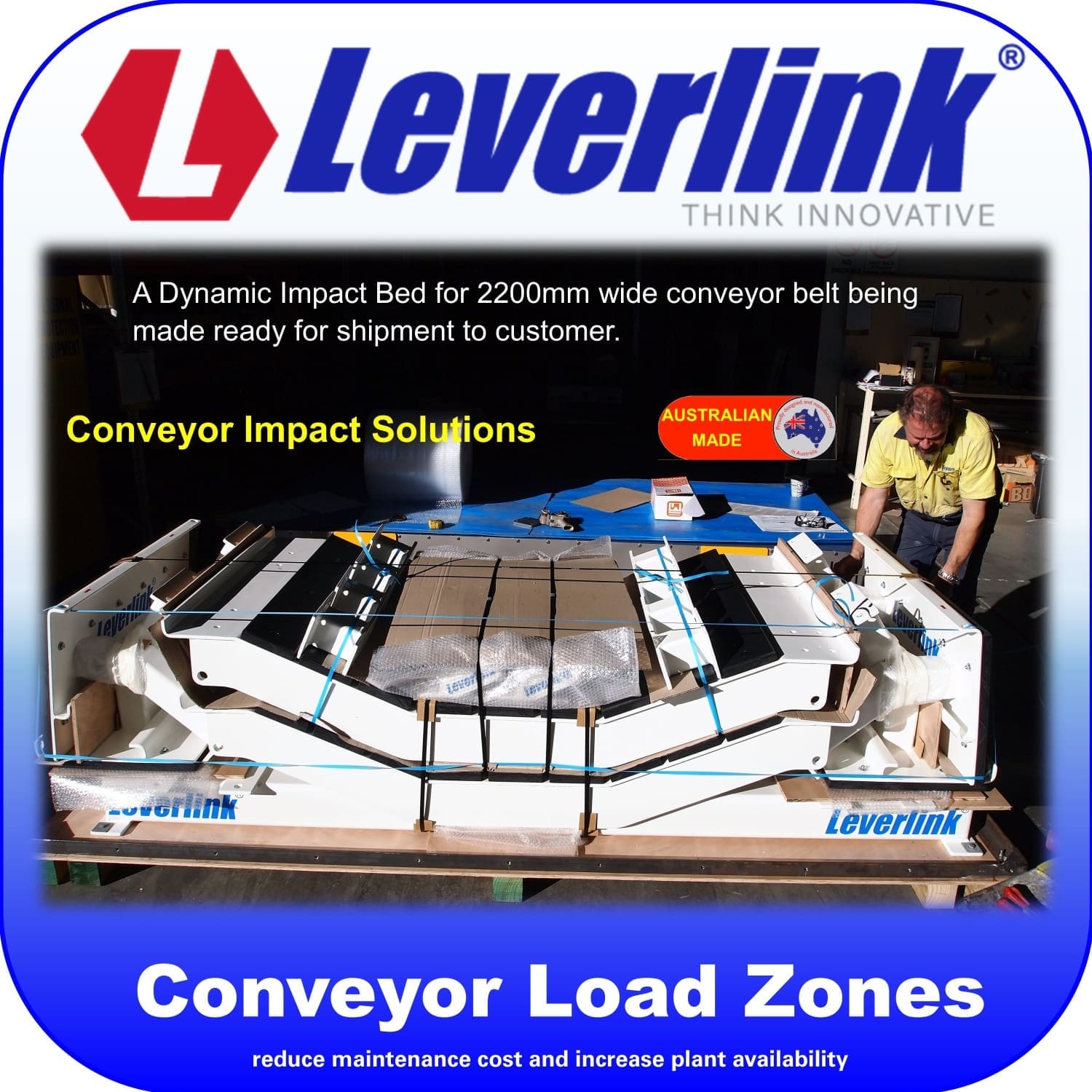 Leverlink Dynamic Impact Beds-Conveyors-Load zones-Impact Beds-Impact Tables