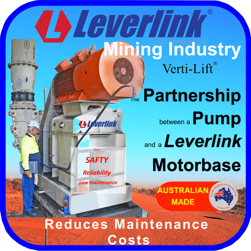 Leverlink Motor Base and Slurry Pumps- Mining