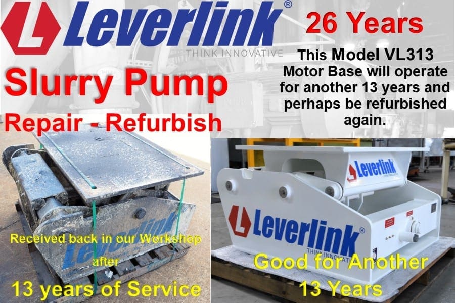 Leverlink-Repair-Refurbish-Slurry-Pump-Motorbase-VL Series Leverlink-Perth-Western Australia-New Caledonia-Indonesia