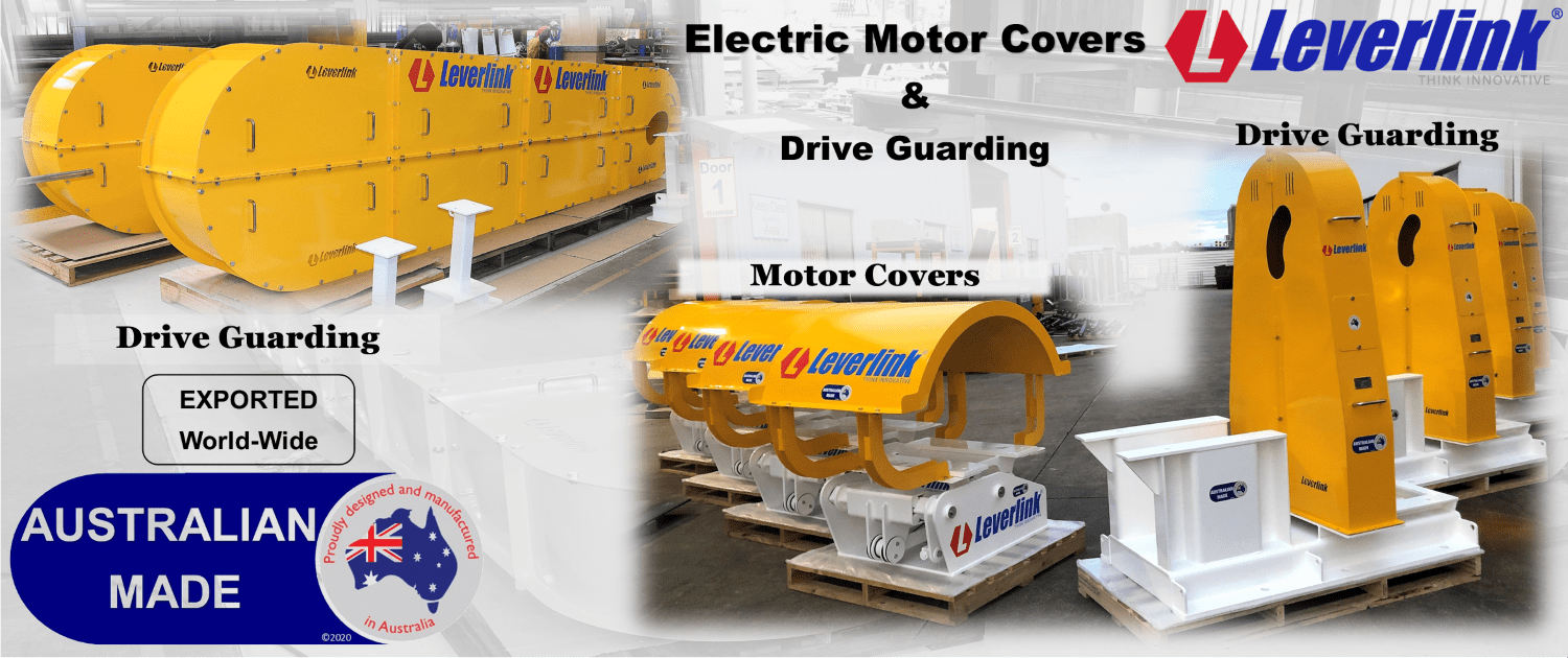 Leverlink. Electric motor covers. Machinery drive guards