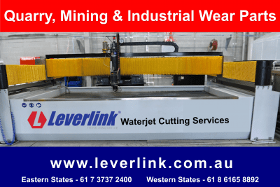 Waterjet cutting services for quarry mining and industrial wear parts