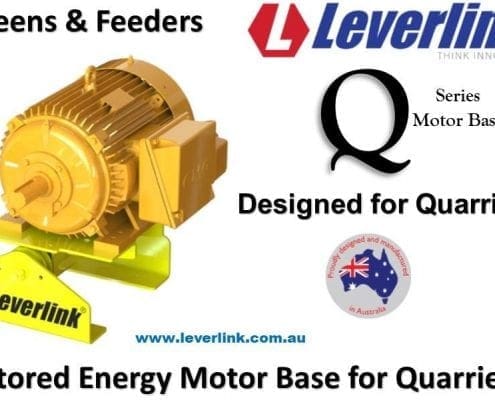 Screens and Feeders Q series motor base designed for quarries